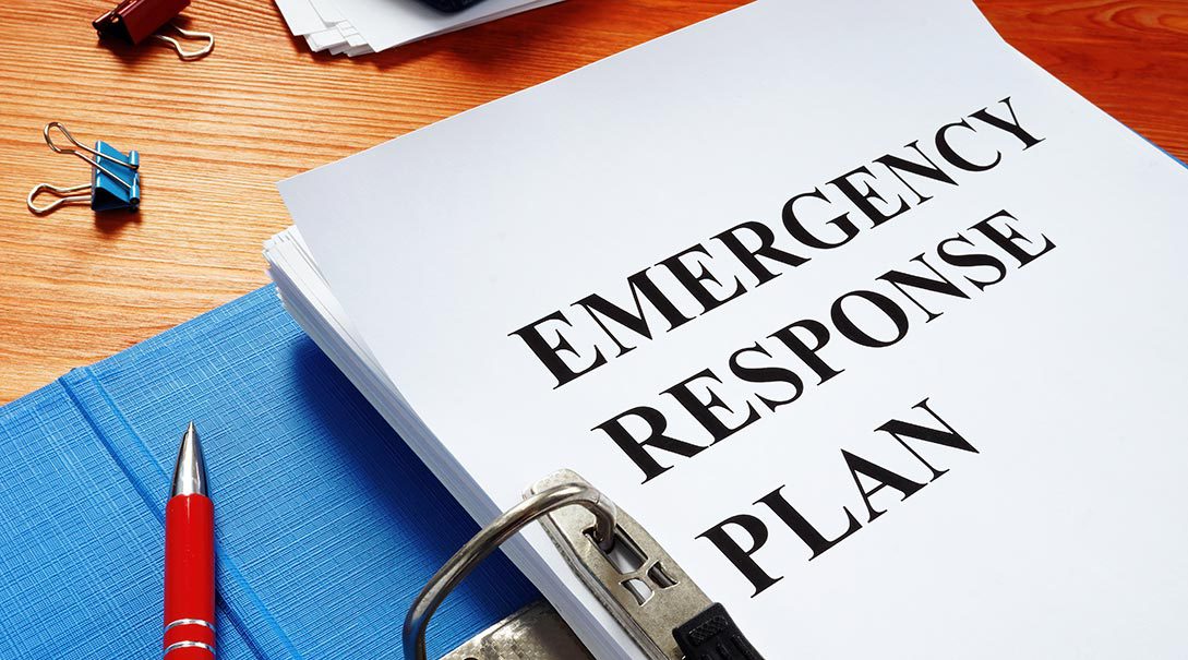 This image highlights the importance of an Emergency Evacuation Plan/Fire Safety Plan and Emergency Preparedness. Having a well-documented and practiced evacuation plan is crucial for safety in case of fire, natural disasters, or other emergencies.