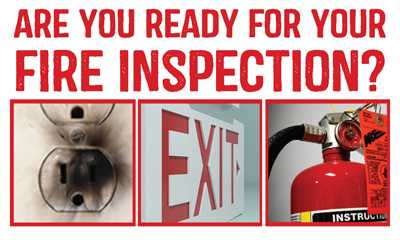 This image serves as a fire safety reminder for upcoming fire inspections. It highlights key areas that should be checked for compliance: 1️⃣ Electrical Hazards – Inspect and replace damaged or overloaded outlets to prevent electrical fires.
2️⃣ Clear Exit Paths – Ensure emergency exits and evacuation routes are unobstructed and well-lit.
3️⃣ Fire Extinguisher Readiness – Make sure fire extinguishers are properly maintained, fully charged, and easily accessible.