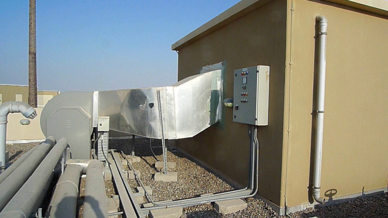 This image shows an outdoor mechanical ventilation system, likely part of a stairwell pressurization system. The ductwork and fan assembly are essential for maintaining safe air pressure levels in emergency situations, particularly in high-rise buildings. Key Components & Functions:
✅ Pressurization Fan (Supply Air Fan) – Provides fresh air to stairwells to prevent smoke from entering escape routes.
✅ Ductwork System – Directs air into stairwells or other fire safety zones.
✅ Control Panel – Manages fan operation, pressure sensors, and emergency activation.
✅ Roof Installation – Prevents contamination from internal air sources and allows for controlled airflow. Potential Issues & Considerations:
⚠ Duct Integrity & Leakage – Ensure all duct joints are properly sealed to maintain air pressure.
⚠ Fan Capacity & Performance – The fan must provide sufficient airflow to maintain code-required pressurization levels.
⚠ Backup Power Supply – Pressurization fans should be connected to an emergency power source to function during power failures.
⚠ Regular Testing & Maintenance – The system must be inspected periodically to verify airflow, pressure sensors, and damper functionality.